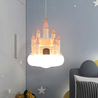 Girls Room Creative Castle Pendant Lamp Chandelier-MinimalisticDecor.com