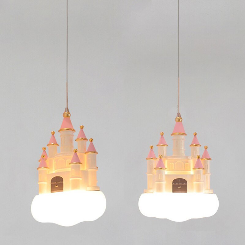 Girls Room Creative Castle Pendant Lamp Chandelier-MinimalisticDecor.com