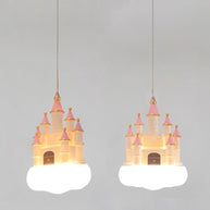 Girls Room Creative Castle Pendant Lamp Chandelier-MinimalisticDecor.com