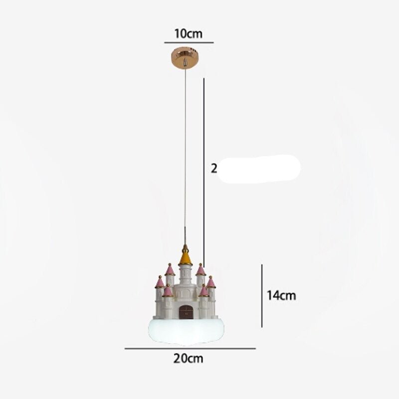 Girls Room Creative Castle Pendant Lamp Chandelier-MinimalisticDecor.com