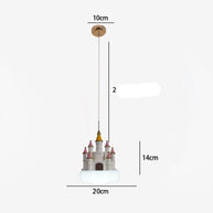 Girls Room Creative Castle Pendant Lamp Chandelier-MinimalisticDecor.com