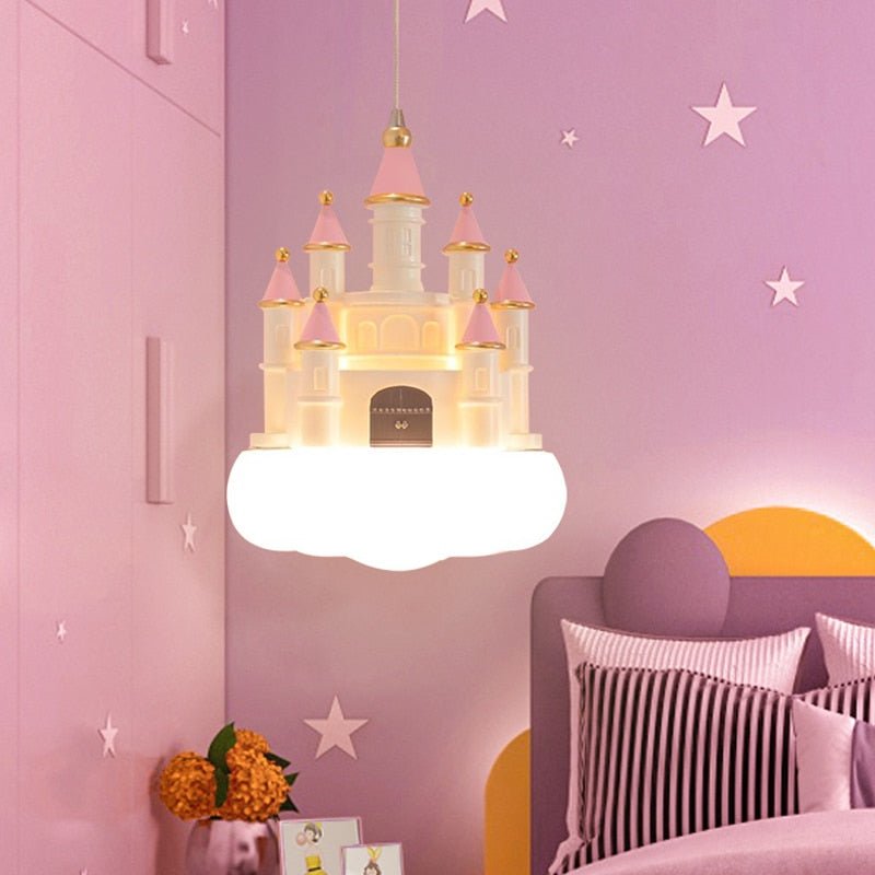 Girls Room Creative Castle Pendant Lamp Chandelier-MinimalisticDecor.com