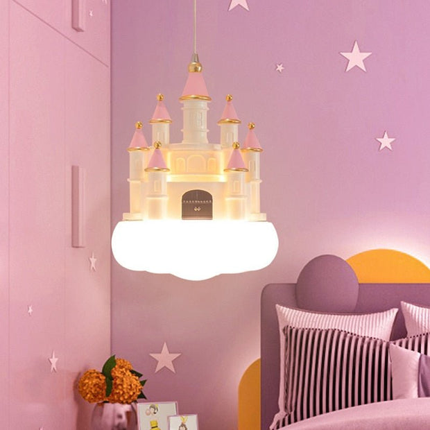 Girls Room Creative Castle Pendant Lamp Chandelier-MinimalisticDecor.com