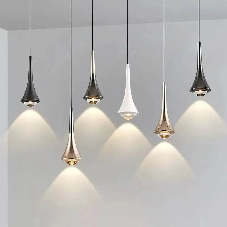 Glass Aluminum LED Pendant Dining Room Ceiling Light-MinimalisticDecor.com