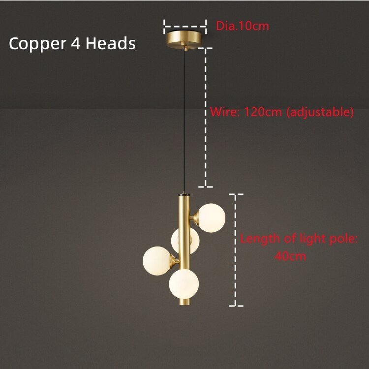 Glass Ball Ceiling Pendant: Stylish and Elegant Lighting-MinimalisticDecor.com