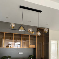 Glass Ball Chandelier: Elegant Lighting for Kitchen-MinimalisticDecor.com