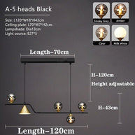 Glass Ball Chandelier: Elegant Lighting for Kitchen-MinimalisticDecor.com