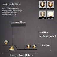 Glass Ball Chandelier: Elegant Lighting for Kitchen-MinimalisticDecor.com