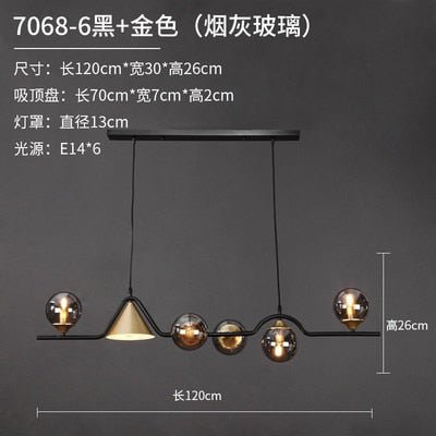 Glass Ball Chandelier: Elegant Lighting for Kitchen-MinimalisticDecor.com