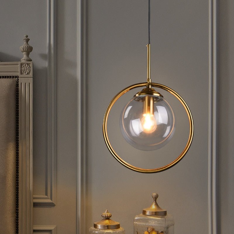 Glass Ball Chandelier: Elegant Pendant Lamp Light-MinimalisticDecor.com