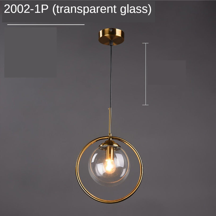 Glass Ball Chandelier: Elegant Pendant Lamp Light-MinimalisticDecor.com