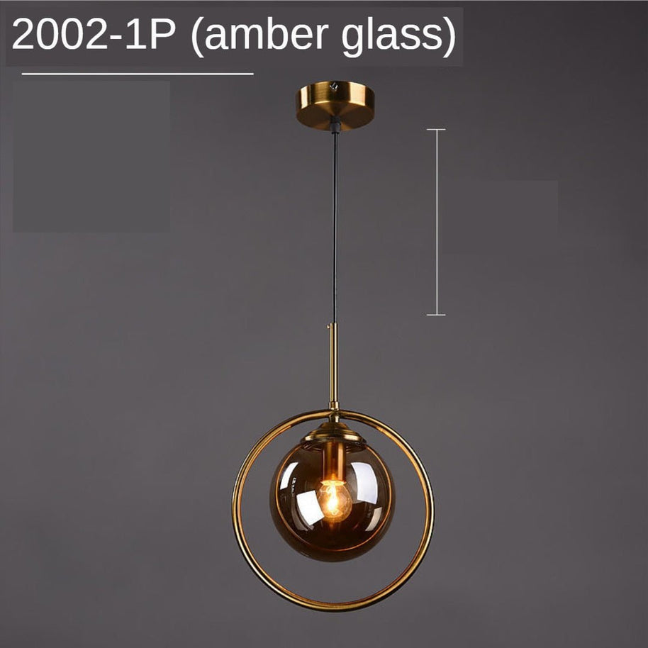 Glass Ball Chandelier: Elegant Pendant Lamp Light-MinimalisticDecor.com