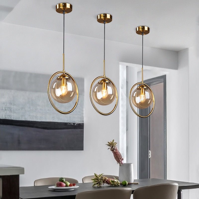 Glass Ball Chandelier: Elegant Pendant Lamp Light-MinimalisticDecor.com