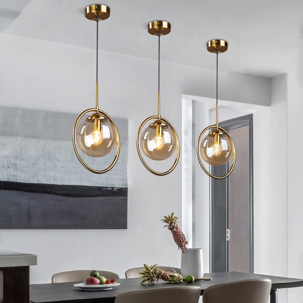 Glass Ball Chandelier: Elegant Pendant Lamp Light-MinimalisticDecor.com