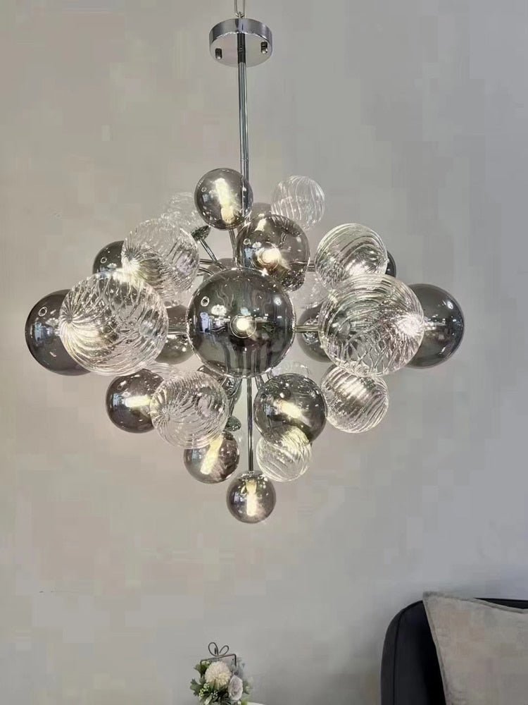Glass Balls Chandelier: Exquisite Lighting Fixture-MinimalisticDecor.com