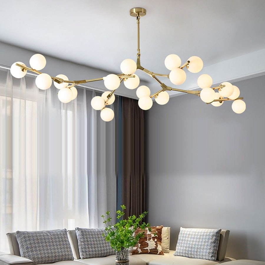 Glass Balls Chandelier - Handcrafted Beauty and Elegance-MinimalisticDecor.com