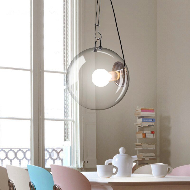 Glass Globe LED Hanging Light Chandelier-MinimalisticDecor.com