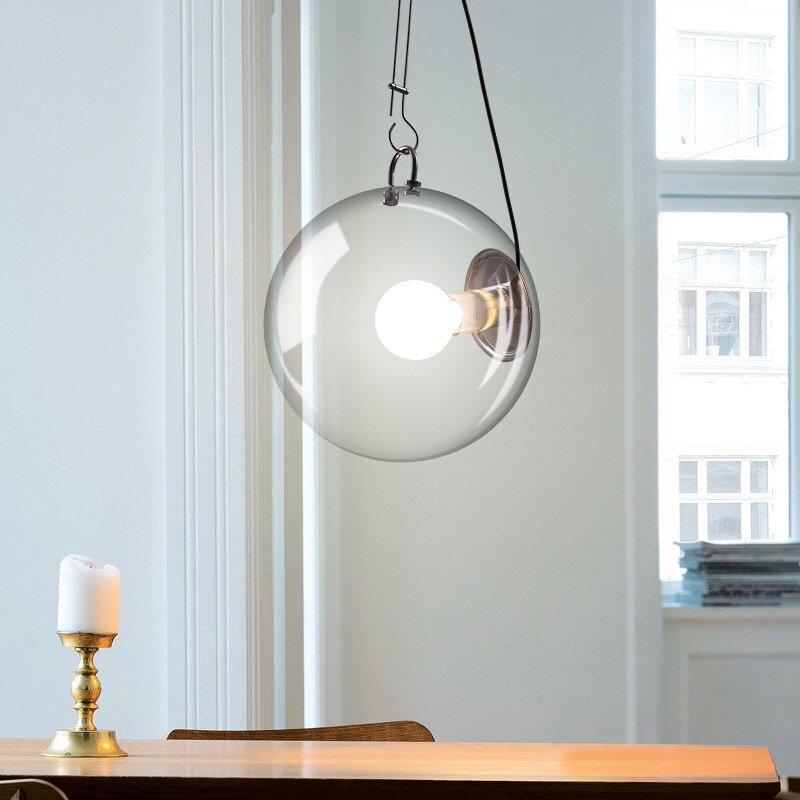 Glass Globe LED Hanging Light Chandelier-MinimalisticDecor.com