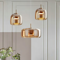 Glass LED Pendant Hanging Lamp For Dining Room-MinimalisticDecor.com