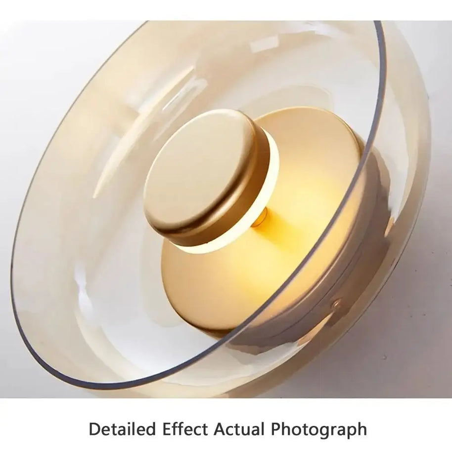 Glass LED Wall Sconce – Nordic Stained Glass Light Fixture-MinimalisticDecor.com
