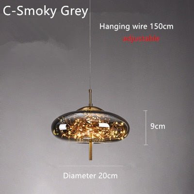 Glass Net Long Line Pendant Chandelier Lights-MinimalisticDecor.com