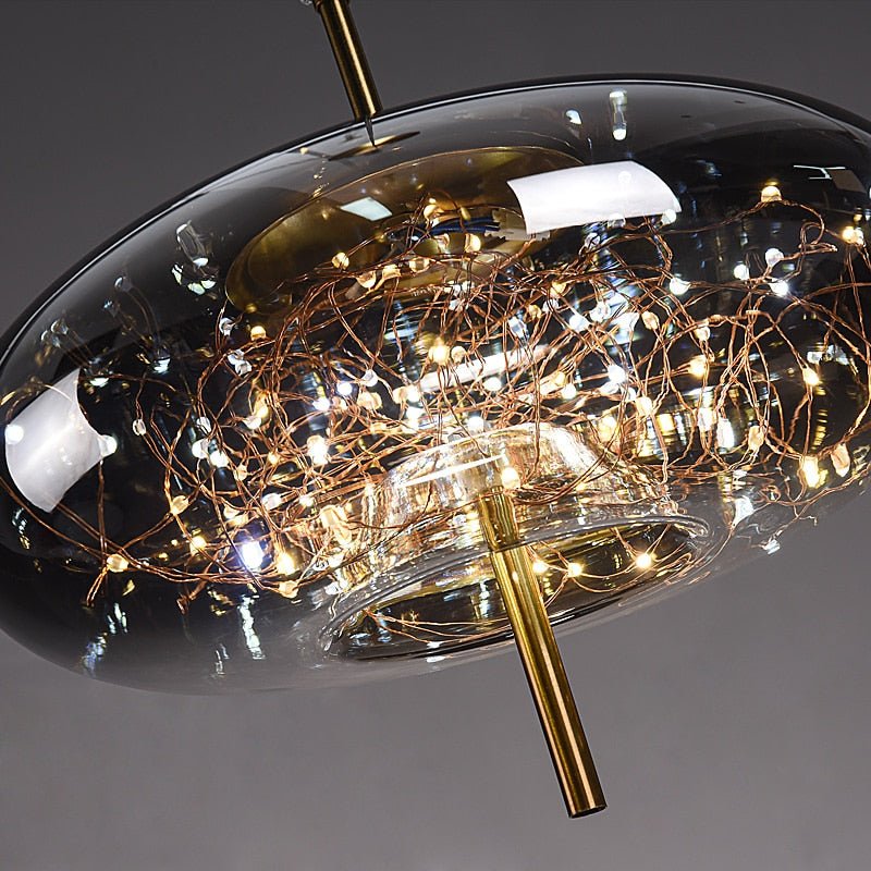 Glass Net Long Line Pendant Chandelier Lights-MinimalisticDecor.com
