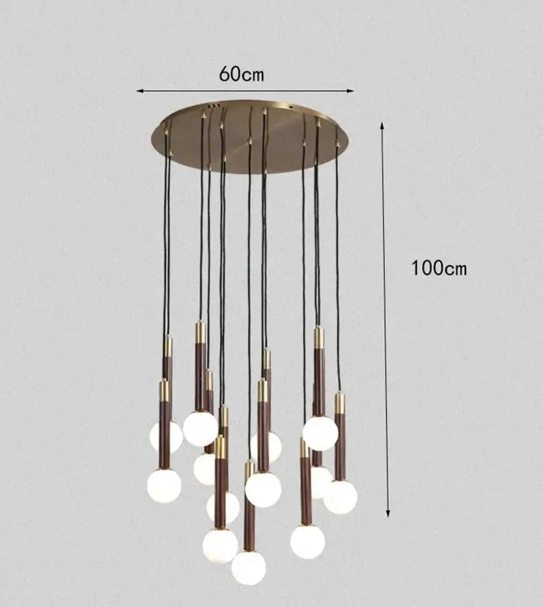 Globe Pendant Ceiling Light Hanging Loops Chandelier-MinimalisticDecor.com