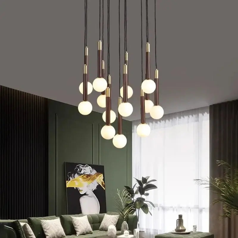 Globe Pendant Ceiling Light Hanging Loops Chandelier-MinimalisticDecor.com
