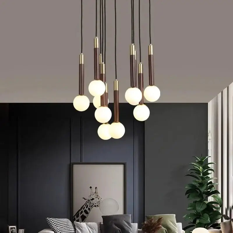 Globe Pendant Ceiling Light Hanging Loops Chandelier-MinimalisticDecor.com