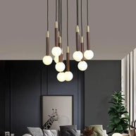 Globe Pendant Ceiling Light Hanging Loops Chandelier-MinimalisticDecor.com