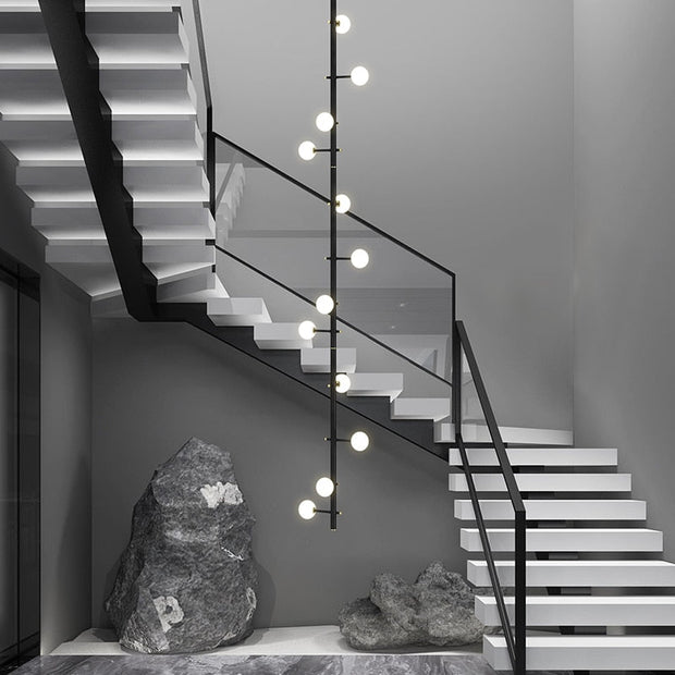 Globe Stems Chandelier: Exquisite Lighting Fixture-MinimalisticDecor.com