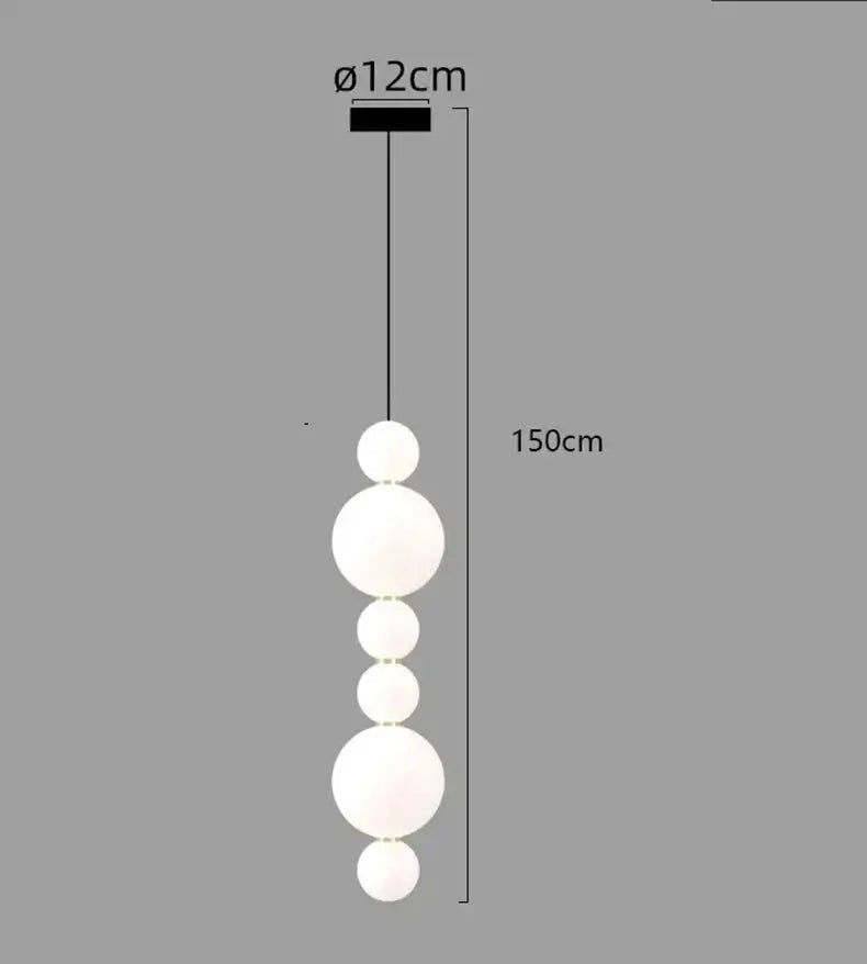 Globes Pendant Loops Staircase Chandelier Lighting-MinimalisticDecor.com