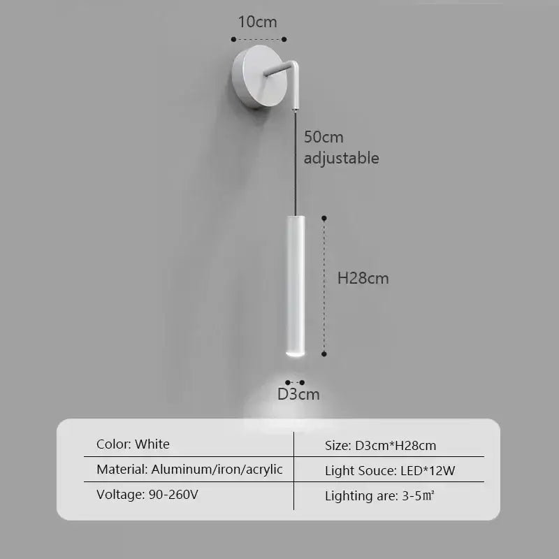 Glow Drop Bedside Pendant Wall Light-MinimalisticDecor.com