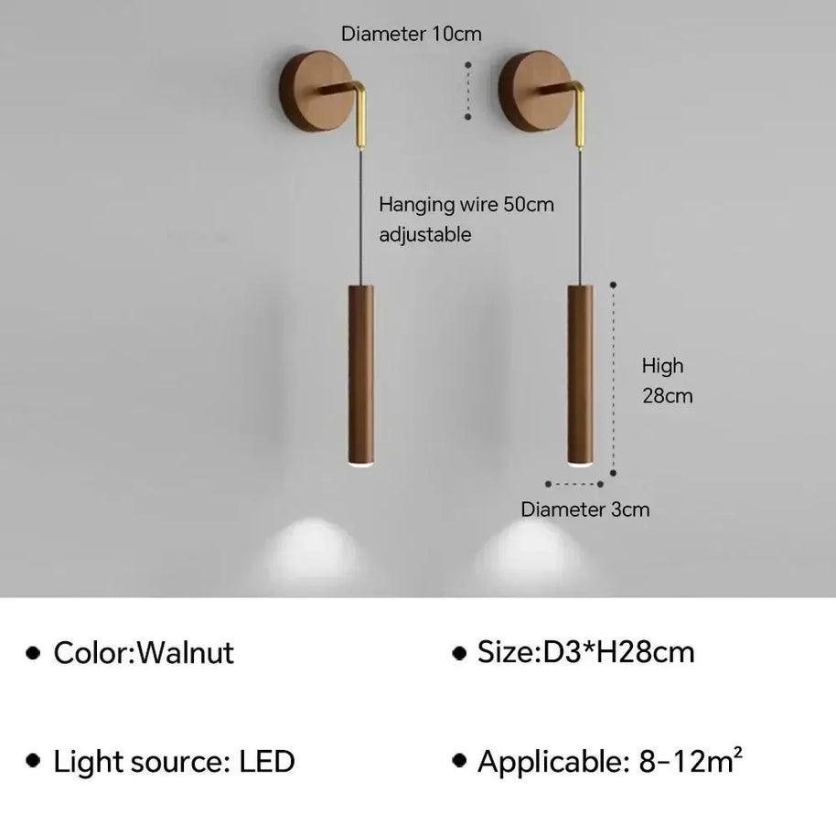 Glow Drop Bedside Pendant Wall Light-MinimalisticDecor.com