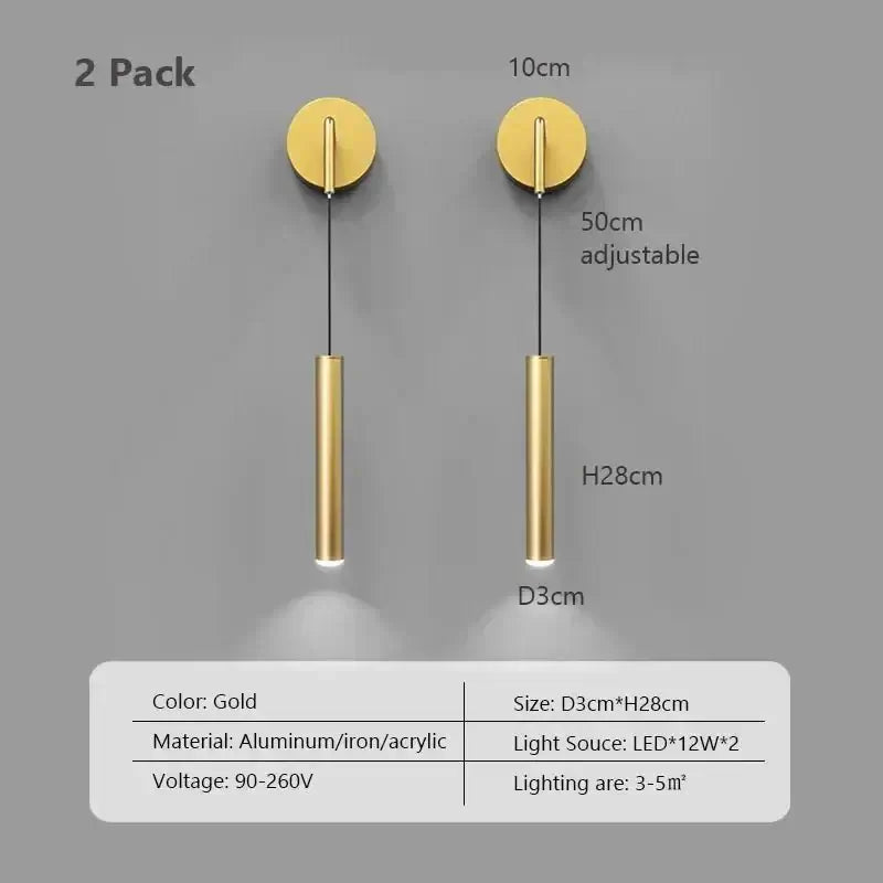 Glow Drop Bedside Pendant Wall Light-MinimalisticDecor.com