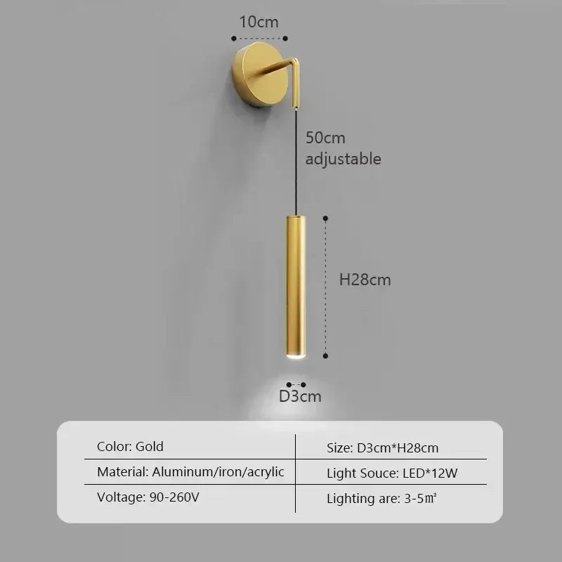 Glow Drop Bedside Pendant Wall Light-MinimalisticDecor.com