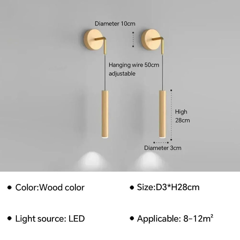 Glow Drop Bedside Pendant Wall Light-MinimalisticDecor.com