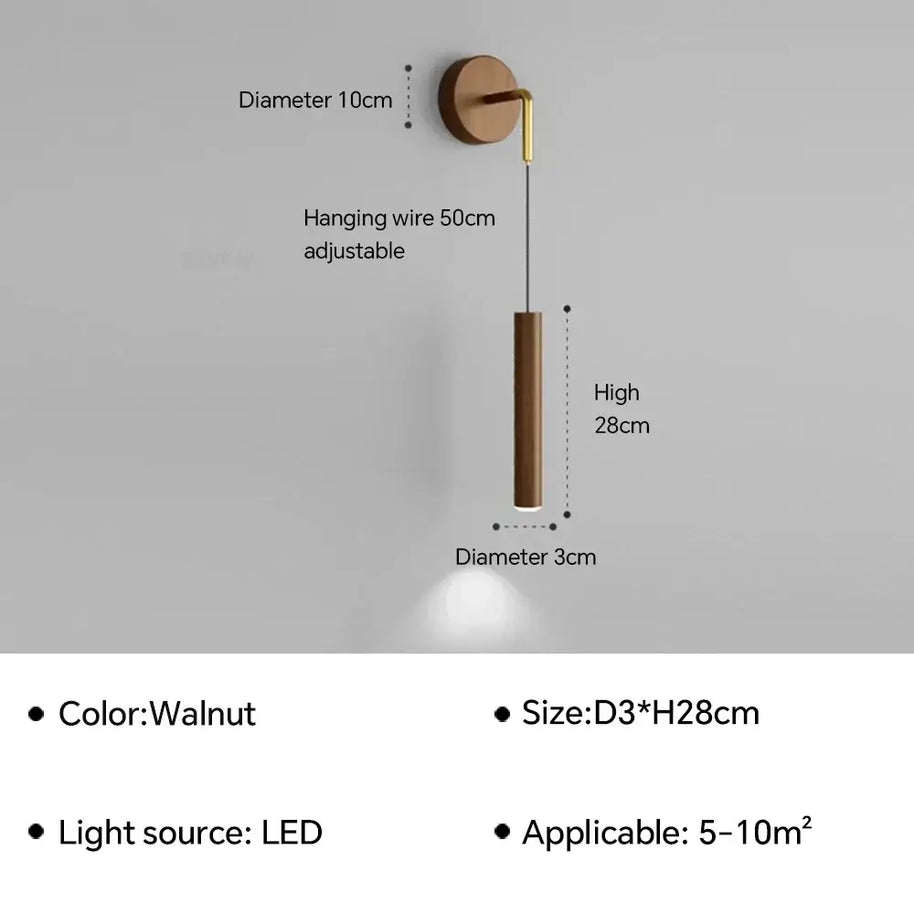 Glow Drop Bedside Pendant Wall Light-MinimalisticDecor.com