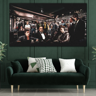 Godfather Scarface Character Art – Crime Movie Tribute-MinimalisticDecor.com