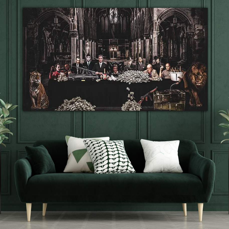 Godfather Scarface Joker Legends Wall Art - Masterpieces-MinimalisticDecor.com