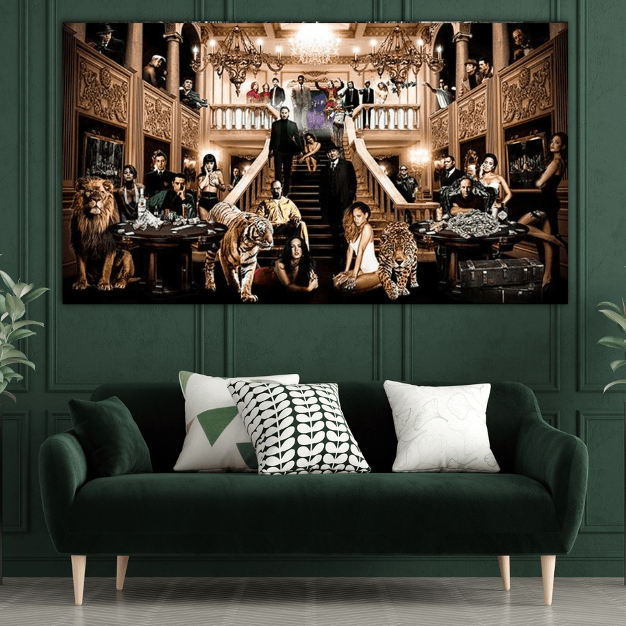 Godfather Scarface Legends Wall Art: Indulge in Crime Art-MinimalisticDecor.com