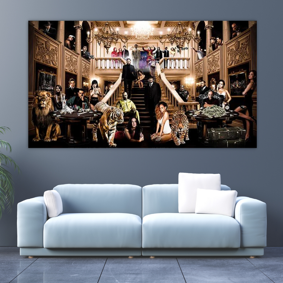 Godfather Scarface Legends Wall Art: Indulge in Crime Art-MinimalisticDecor.com