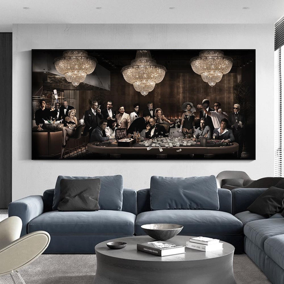 Godfather Scarface Legends Wall Art: Unmatched Decor-MinimalisticDecor.com