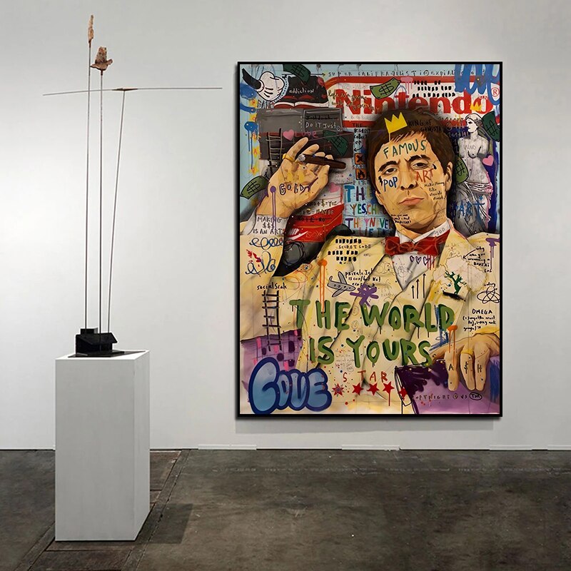 Godfather Smokes Canvas Print for Modern Pop Art Home Decor-MinimalisticDecor.com