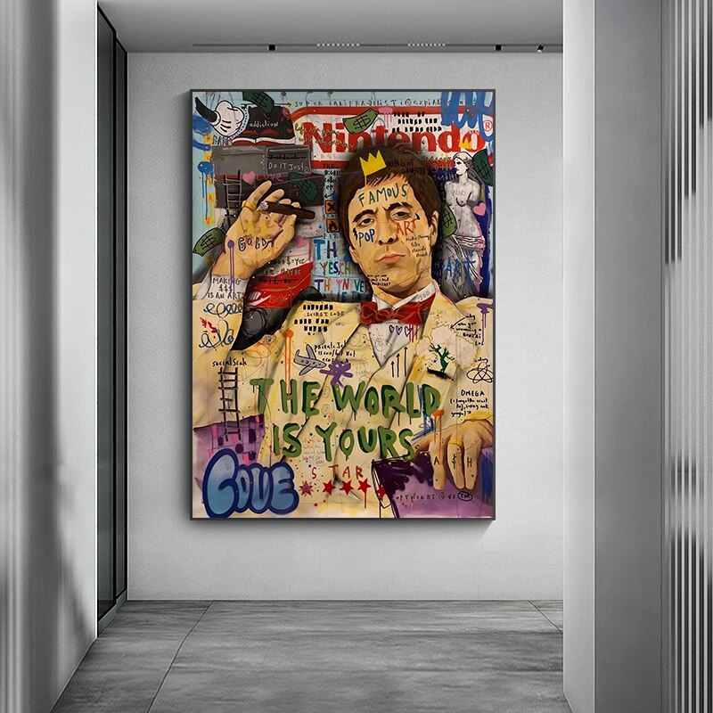 Godfather Smokes Canvas Print for Modern Pop Art Home Decor-MinimalisticDecor.com