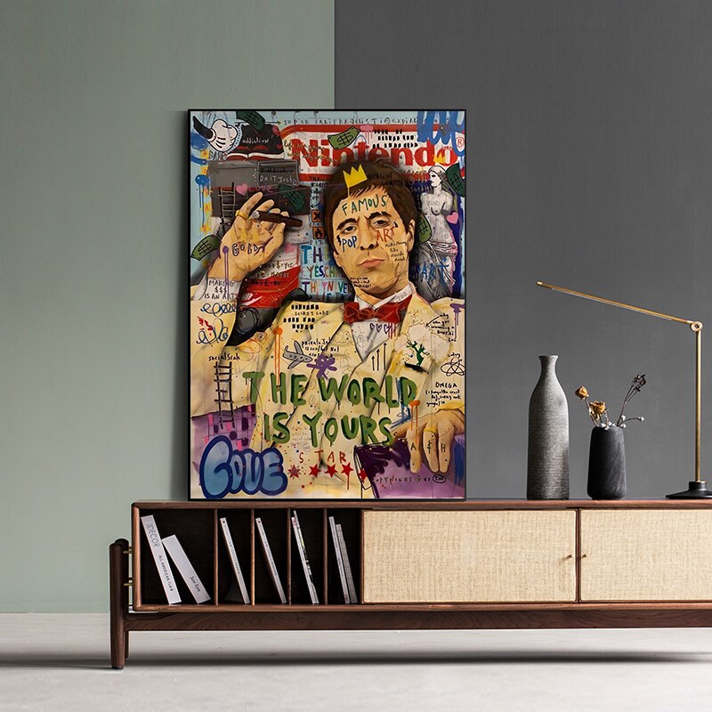Godfather Smokes Canvas Print for Modern Pop Art Home Decor-MinimalisticDecor.com