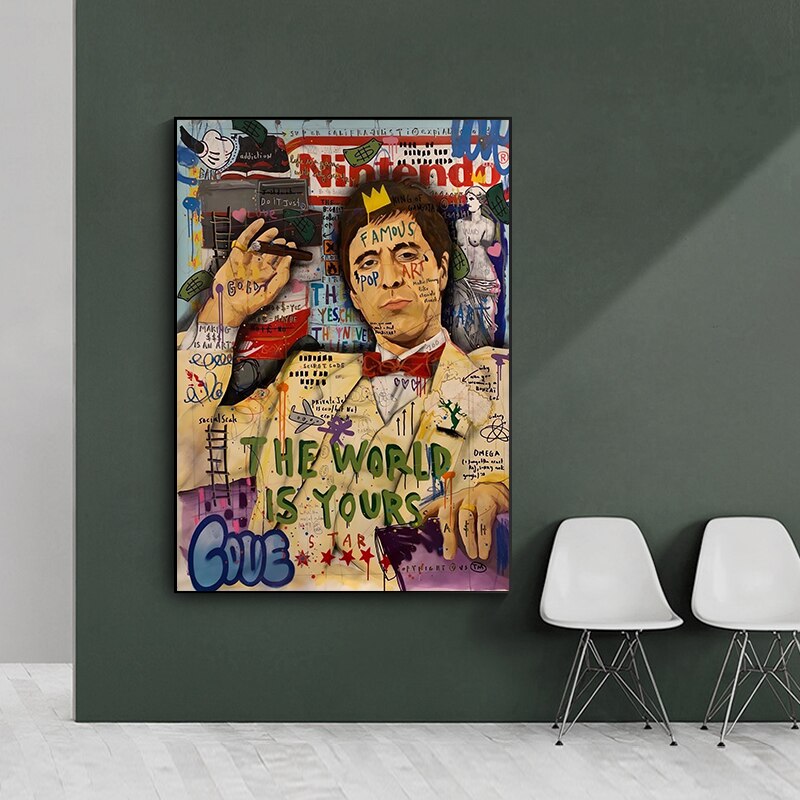Godfather Smokes Canvas Print for Modern Pop Art Home Decor-MinimalisticDecor.com