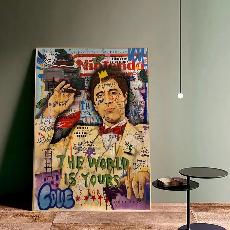 Godfather Smokes Canvas Print for Modern Pop Art Home Decor-MinimalisticDecor.com