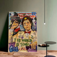 Godfather Smokes Canvas Print for Modern Pop Art Home Decor-MinimalisticDecor.com