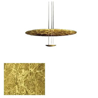Gold Foil Brushed Nickel Lobby Chandelier-MinimalisticDecor.com